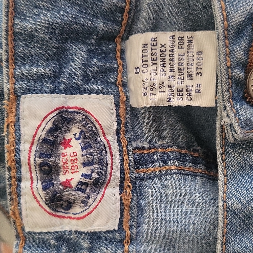 Carolina Blues Women's Jean Skirt, Light Wash Blue, Size 8 - Picture 6 of 9